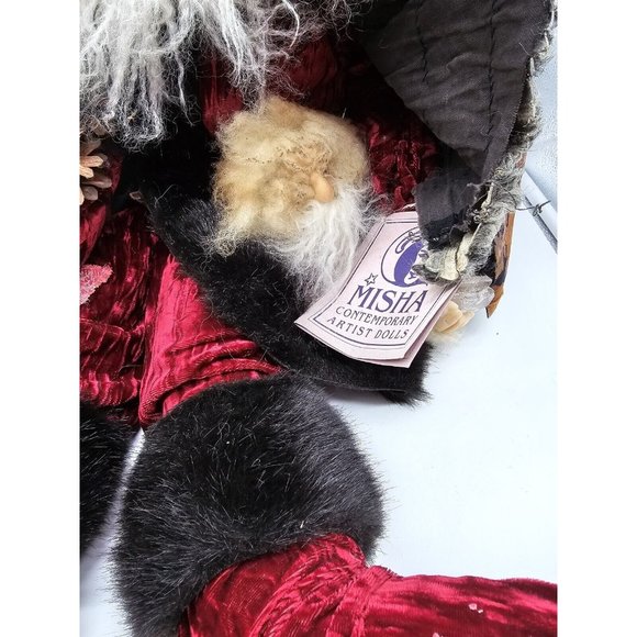 Collectible Santa Elf Handmade By Misha Contemporary Dolls NH COA OOAK - Picture 15 of 16